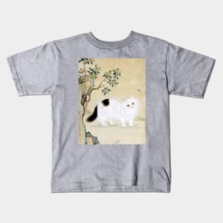 Cat and Butterflies Kids T-Shirt